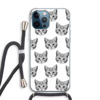 Kitten: iPhone 12 Pro Transparant Hoesje met koord