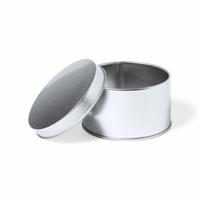 Cadeaudoosje - 1x - metaal - zilver - 8x5 cm - opbergblikjes - Bruiloft bedankjes