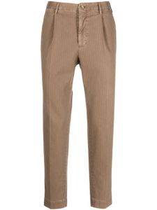 Incotex pantalon chino à coupe fuselée - Marron