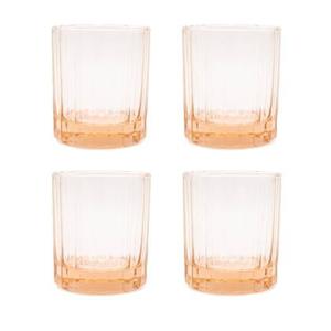 Brût Homeware, Set van 4, Whiskey Tumbler 25 CL, zacht roze