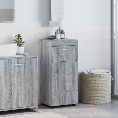 Badkamer Kast Grijs sonoma 37 x 31.5 x 82 cm Bewerkt hout