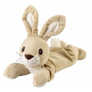 Beige konijnen/hazen heatpack/coldpack knuffels 35 cm knuffeldieren   -