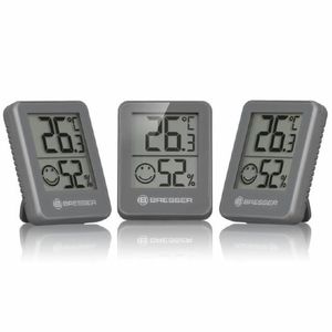 Bresser Temeo Hygro Indicator 3 unit Set grey