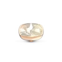 Melano Twisted Circular Steentje White Opal Rosé Melano Twisted Circular Steentje White Opal Rosé