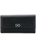 Dolce & Gabbana portefeuille continental à plaque logo - Noir