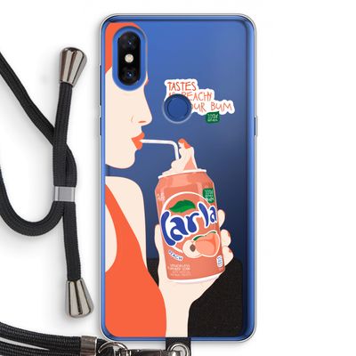 Peach please!: Xiaomi Mi Mix 3 Transparant Hoesje met koord