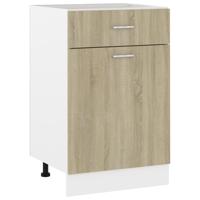 Onderkast met lade 50x46x81,5 cm bewerkt hout sonoma eikenkleur