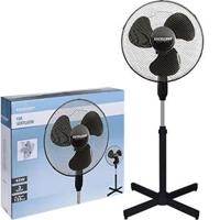 Statiefventilator 40cm draaiend 45W zwart - 8652576 Statiefventilator 40cm draaiend 45W zwart - 8652576