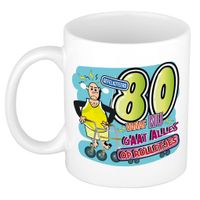 Cadeau / Verjaardag mok 80 jaar - man - rollator- keramiek - mannen cadeautjes Cadeau / Verjaardag mok 80 jaar - man - rollator- keramiek - mannen cadeautjes