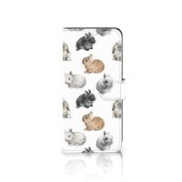 Telefoonhoesje | Met pasjeshouder | voor OPPO Reno 8 Lite | OnePlus Nord N20 Konijntjes