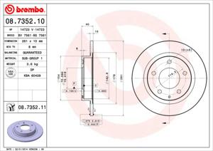 Brembo Remschijven 08.7352.11