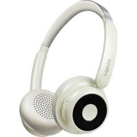 LogiLink BT0072S Over Ear koptelefoon Bluetooth Crème