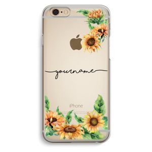 Zonnebloemen: iPhone 6 / 6S Transparant Hoesje