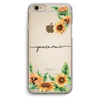 Zonnebloemen: iPhone 6 / 6S Transparant Hoesje