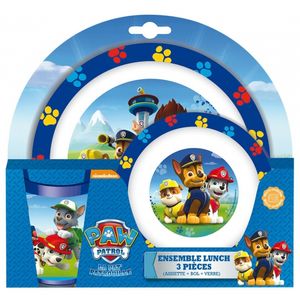 Kinder ontbijt set Paw Patrol 3-delig van kunststof   -