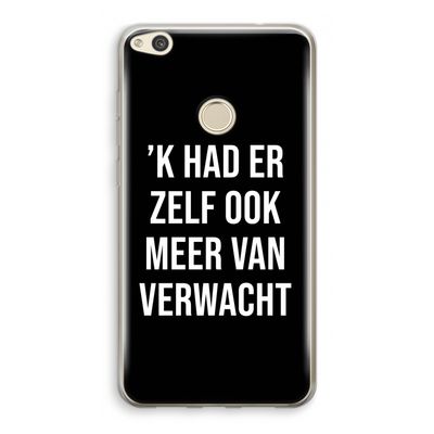 Meer verwacht - Zwart: Huawei Ascend P8 Lite (2017) Transparant Hoesje