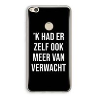 Meer verwacht - Zwart: Huawei Ascend P8 Lite (2017) Transparant Hoesje