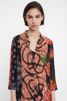 Oriëntaals boho-shirt - RED - XL