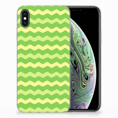 Apple iPhone Xs Max | TPU bumper | Waves Green