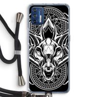 Oh Deer: Motorola Moto G9 Plus Transparant Hoesje met koord