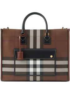 Burberry sac cabas Freya médium - Marron