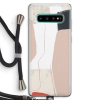 Lava: Samsung Galaxy S10 Plus Transparant Hoesje met koord