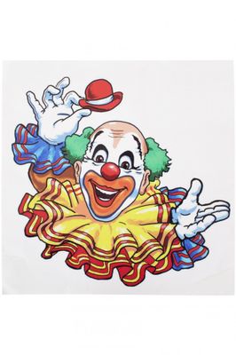 Raamsticker clown