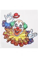Raamsticker clown