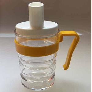 Sure-Grip drinkbeker tranparant met handvat en drinktuit klein