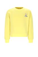 NoNo winter sweater meisjes - geel - Konono - furry, print