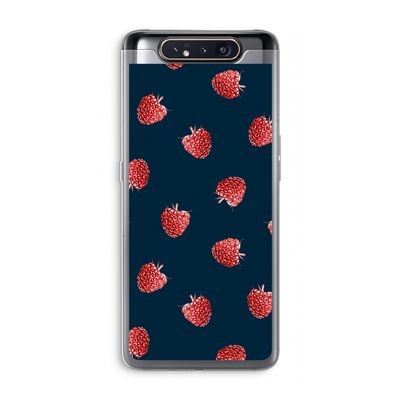 Framboosjes: Samsung Galaxy A80 Transparant Hoesje