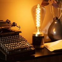 Grote LED Lamp E27 Filament ST115 8W smoke glas 270mm