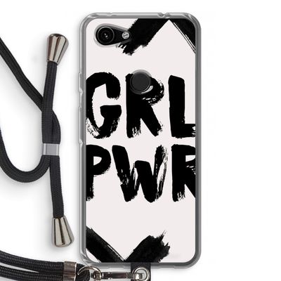 Girl Power #2: Pixel 3a Transparant Hoesje met koord