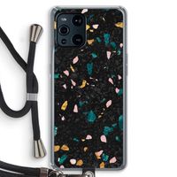 Terrazzo N°10: Oppo Find X3 Transparant Hoesje met koord