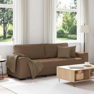 3-zitsbank bruin 180 cm stof