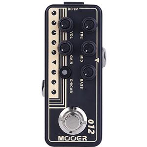 Mooer Micro Preamp 012 US Gold 100 overdrive effectpedaal