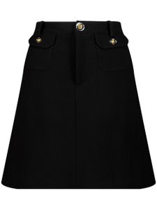 Giambattista Valli high-waist wool straight skirt - Noir