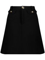 Giambattista Valli high-waist wool straight skirt - Noir - thumbnail