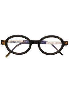 Kuboraum lunettes de vue à monture ovale - Marron