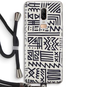 Marrakech print: OnePlus 6 Transparant Hoesje met koord
