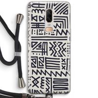 Marrakech print: OnePlus 6 Transparant Hoesje met koord