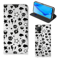 Mobiel BookCase Huawei P40 Lite Silver Punk - thumbnail