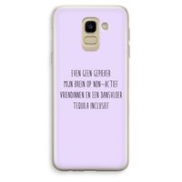 Tequila: Samsung Galaxy J6 (2018) Transparant Hoesje