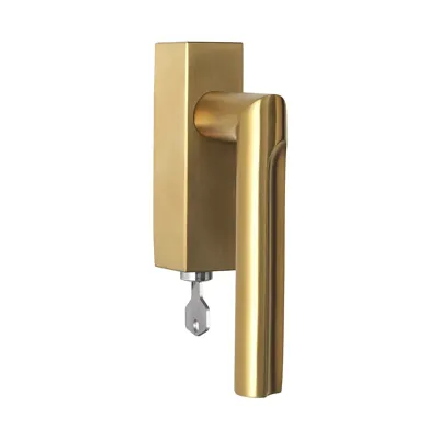 Formani DR103-DKLOCK draaikiepgarnituur afsluitbaar PVD mat goud linksdraaiend