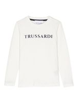 TRUSSARDI JUNIOR t-shirt en coton à logo imprimé - Blanc - thumbnail