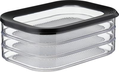 Vleeswarendoos Modula 550/3 zwart - Mepal