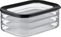 Vleeswarendoos Modula 550/3 zwart - Mepal