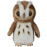 Pluche knuffel dieren Bosuil vogel van 18 cm - thumbnail