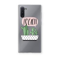 I love cacti: Samsung Galaxy Note 10 Transparant Hoesje