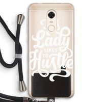 Hustle Lady: Xiaomi Redmi 5 Transparant Hoesje met koord